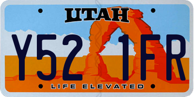 UT license plate Y521FR