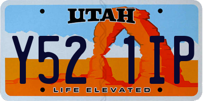 UT license plate Y521IP