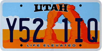 UT license plate Y521IQ