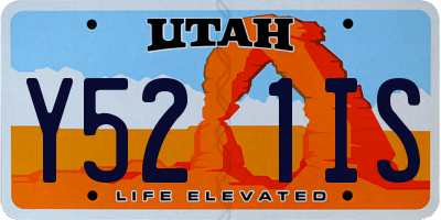 UT license plate Y521IS
