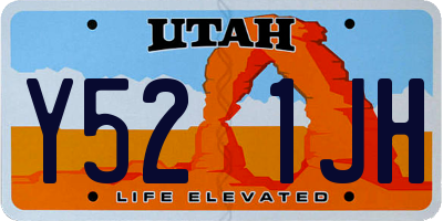 UT license plate Y521JH