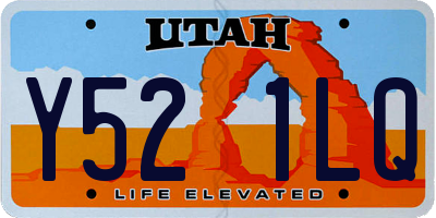 UT license plate Y521LQ
