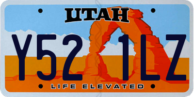 UT license plate Y521LZ