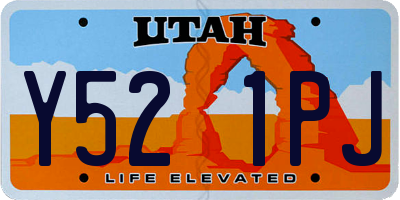 UT license plate Y521PJ
