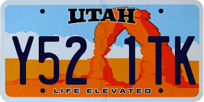 UT license plate Y521TK