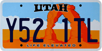 UT license plate Y521TL