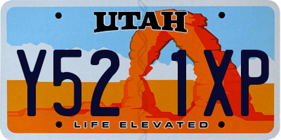 UT license plate Y521XP