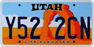 UT license plate Y522CN