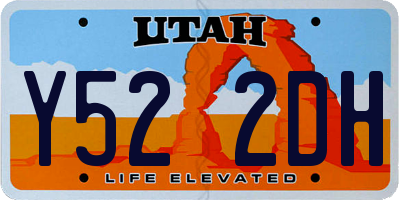UT license plate Y522DH