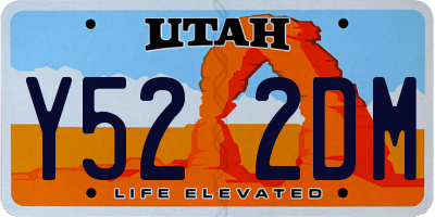 UT license plate Y522DM