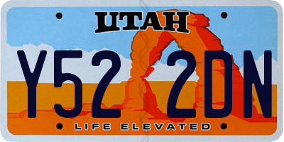 UT license plate Y522DN