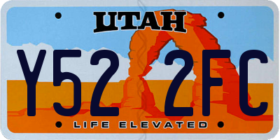 UT license plate Y522FC