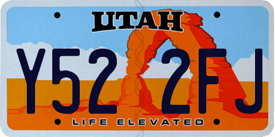 UT license plate Y522FJ