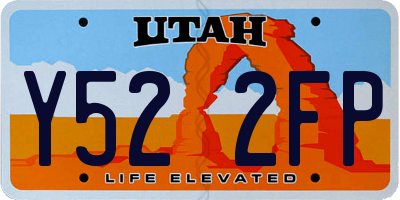 UT license plate Y522FP
