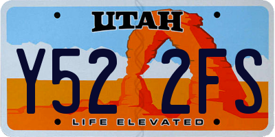UT license plate Y522FS