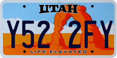 UT license plate Y522FY