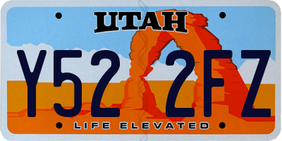 UT license plate Y522FZ