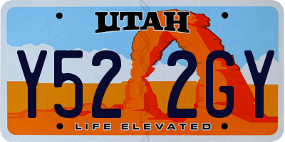 UT license plate Y522GY