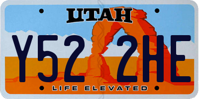 UT license plate Y522HE