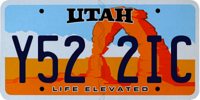 UT license plate Y522IC