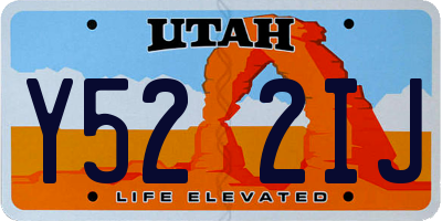 UT license plate Y522IJ