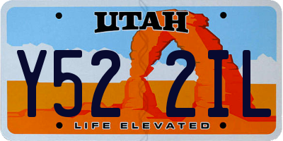 UT license plate Y522IL