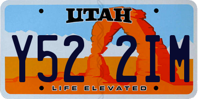 UT license plate Y522IM