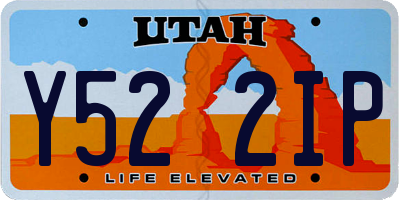 UT license plate Y522IP