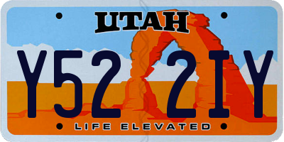 UT license plate Y522IY