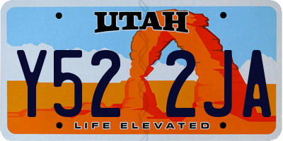 UT license plate Y522JA
