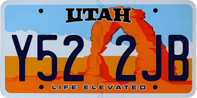 UT license plate Y522JB