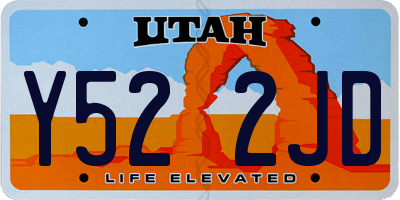 UT license plate Y522JD
