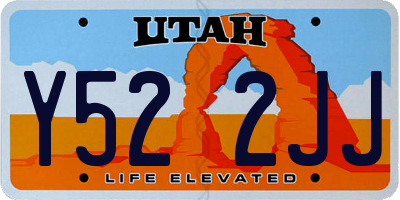 UT license plate Y522JJ