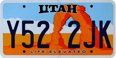 UT license plate Y522JK