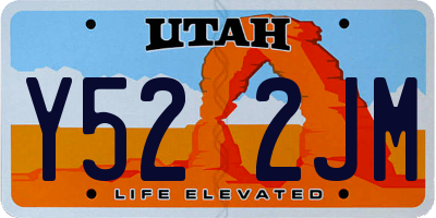 UT license plate Y522JM