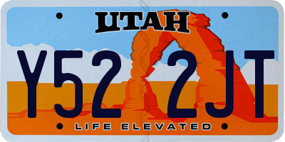 UT license plate Y522JT