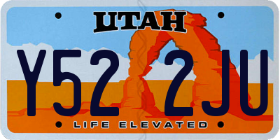 UT license plate Y522JU