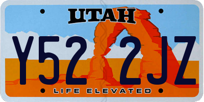 UT license plate Y522JZ