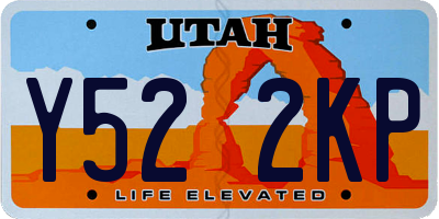 UT license plate Y522KP