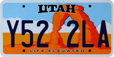 UT license plate Y522LA