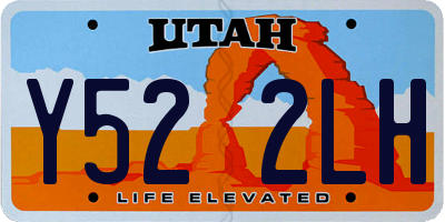 UT license plate Y522LH