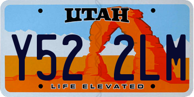 UT license plate Y522LM