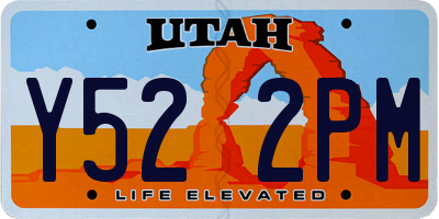 UT license plate Y522PM