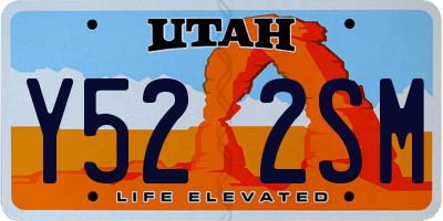 UT license plate Y522SM