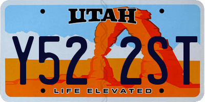 UT license plate Y522ST