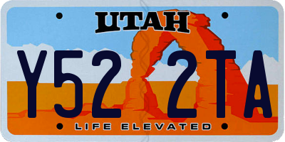UT license plate Y522TA