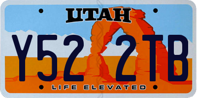 UT license plate Y522TB