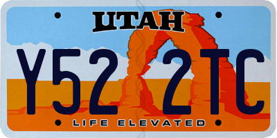 UT license plate Y522TC