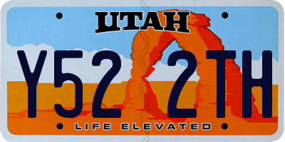 UT license plate Y522TH
