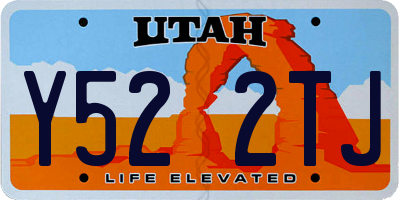 UT license plate Y522TJ